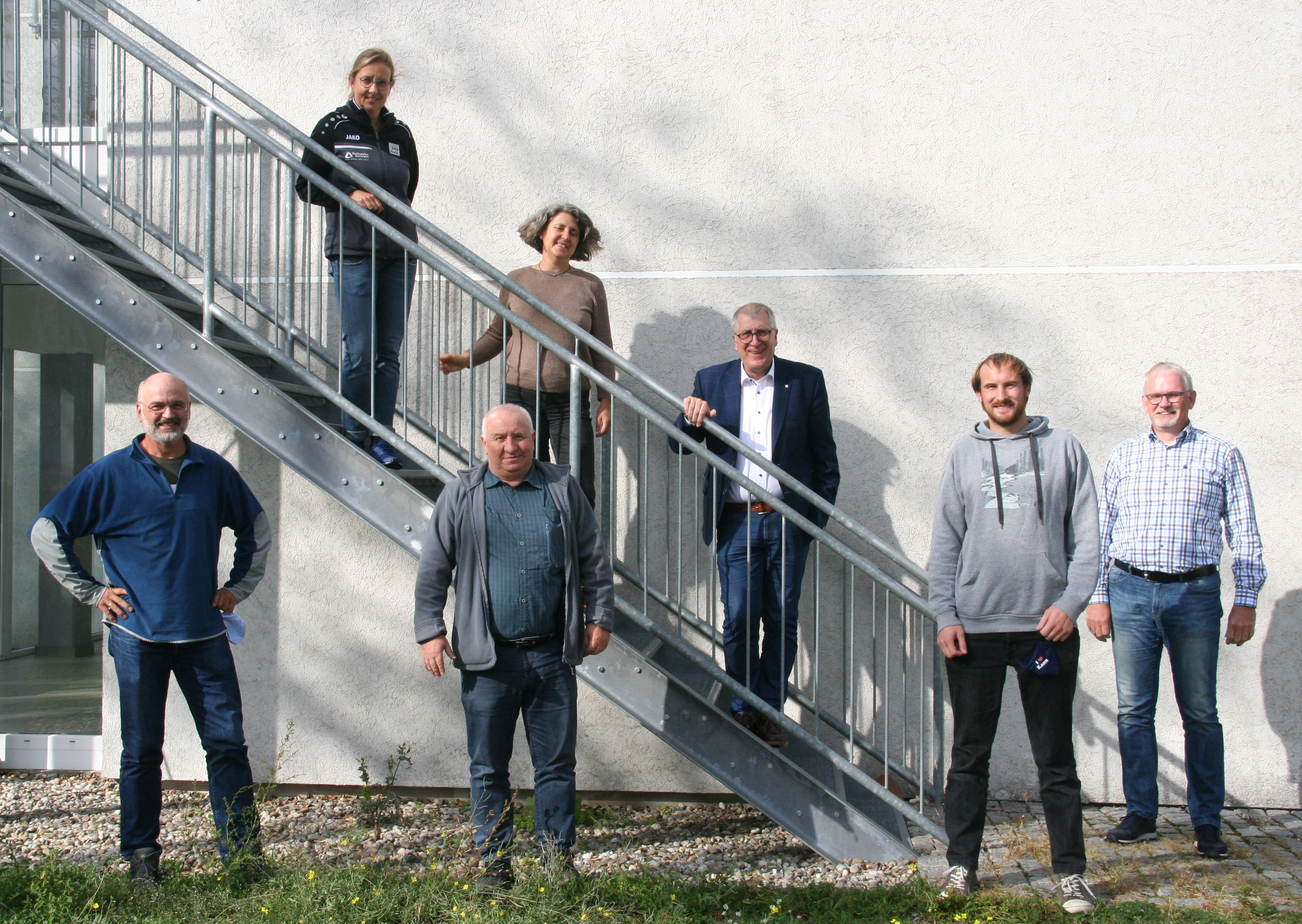 v.l.n.r. Stefan Bühler, Anka Hofmann, Bertold Keller, Claudia Funck, Peter Ludwig, Simon Samenfink, Wolfgang Möller